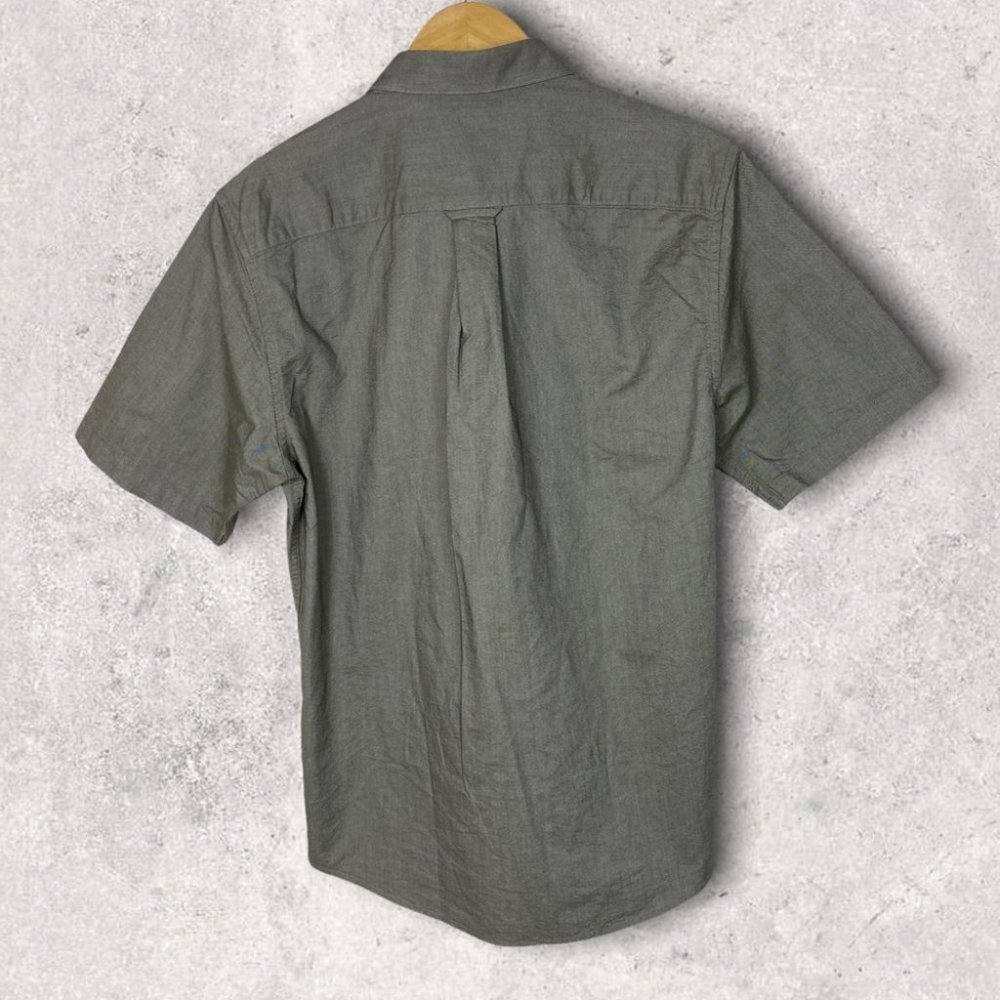 NEW NN07 No Nationality Slim Cotton Khaki Short Sleeve Shirt Size XL Sixteen Top - Picture 4 of 10